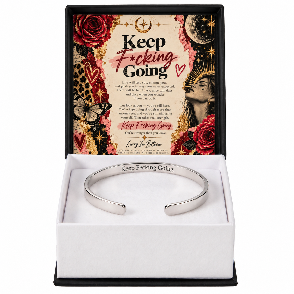 Keep F*cking Going Bracelet | Empowerment Jewelry for Women  Jewelry