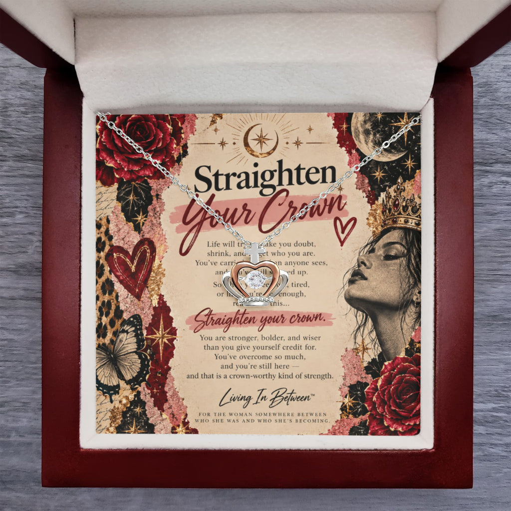 Straighten Your Crown Necklace – Strength & Empowerment Gift for Women  Jewelry